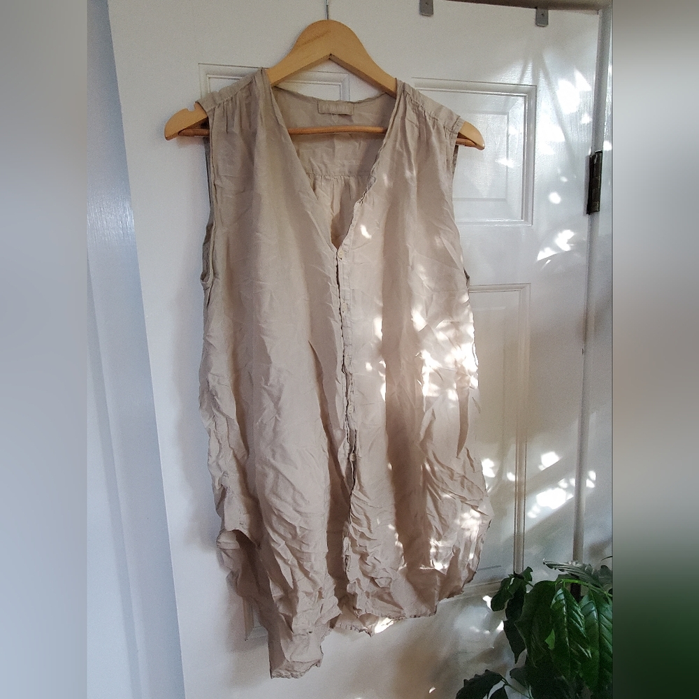 CP shades button down top, fits XL